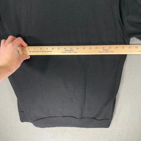 Public Opinion Men's‎ Argyle V-Neck Sweater XL Black Gray White 100% Merino Wool - Picture 5 of 10